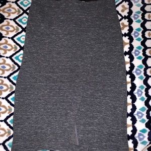 Dark Grey Pencil Skirt